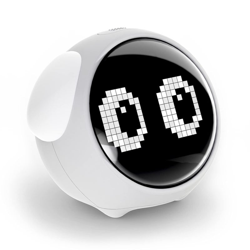 MikoDream Kids Alarm Clock, Dual Alarm Setting, Adjustable Brightness Night Light, Voice-Activated,Temperature Detection, Wake-up Alarm Clock, Toy and Gift for Toddler, Children, Students, Boys&Girls - Image 1